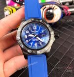 Breitling Colt Skyracer Chronometer Copy Watch Blue Rubber Strap